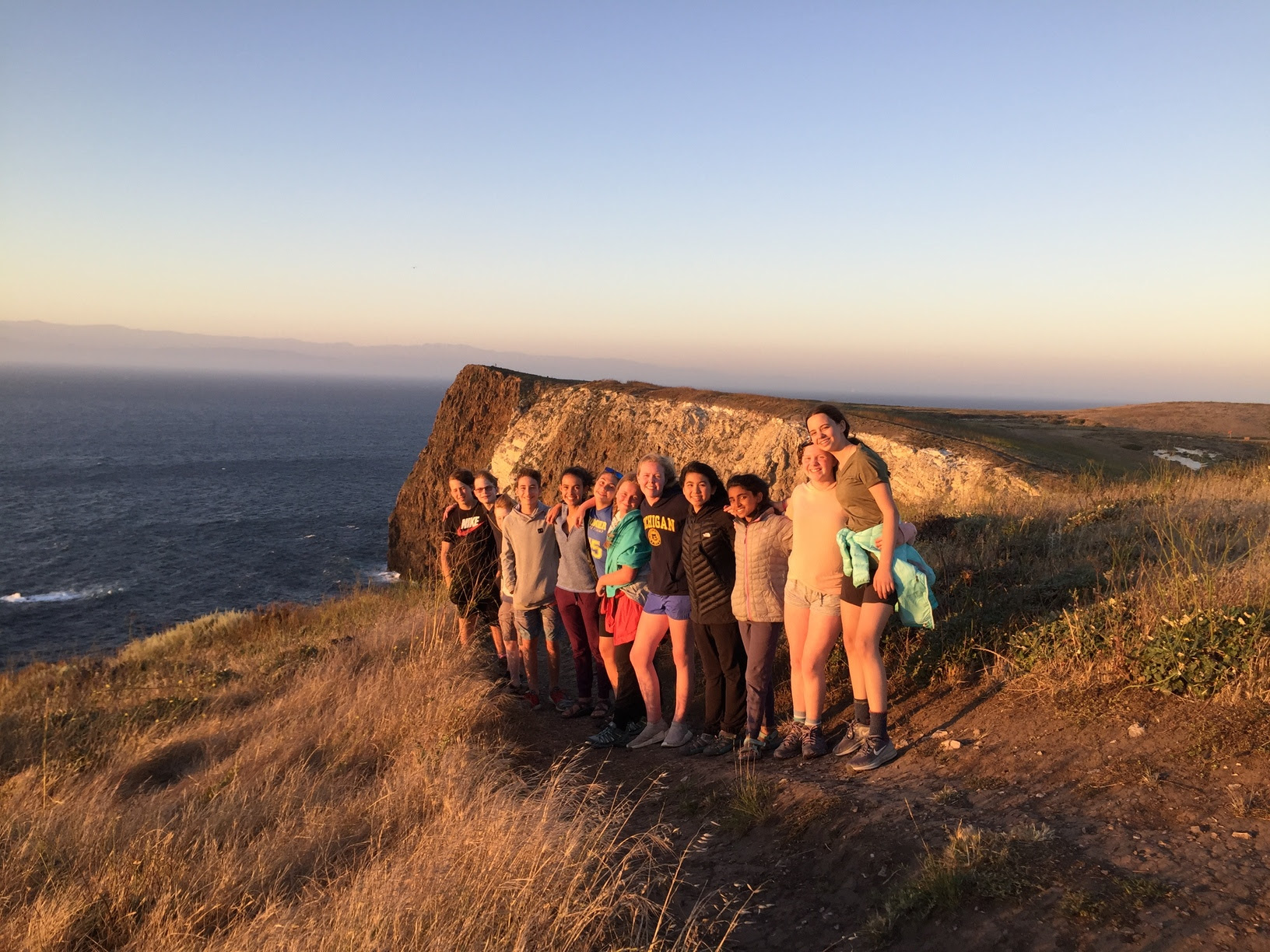 teen hiking summer camp enjoying beautiful coastal california 