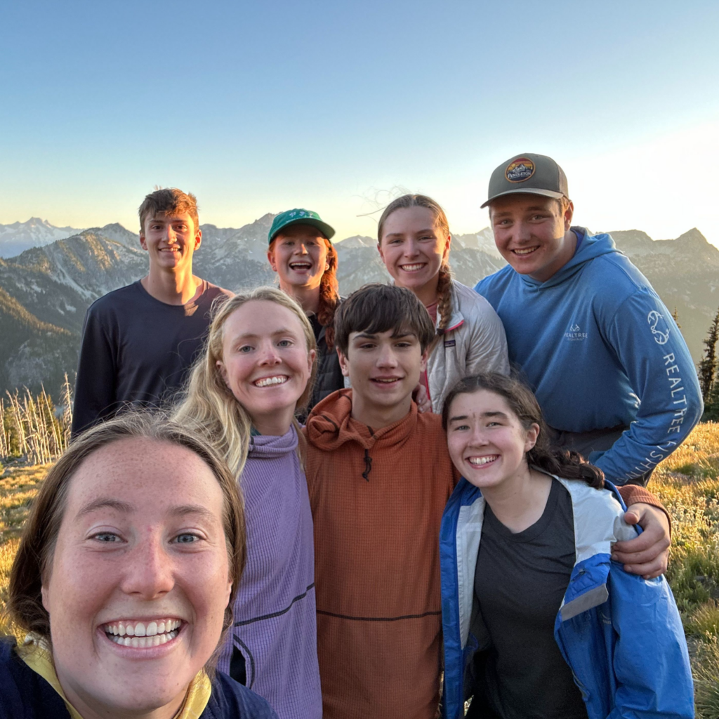 Emma and her group on NorthWest Mountains and Coast with Apogee Adventures in 2023