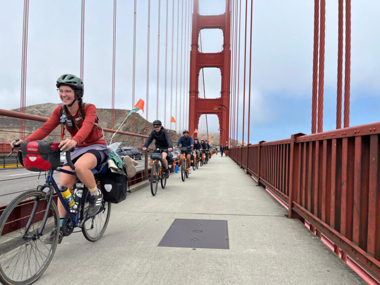 Jocie while leading Apogee Adventures Pacific Coast bike trip